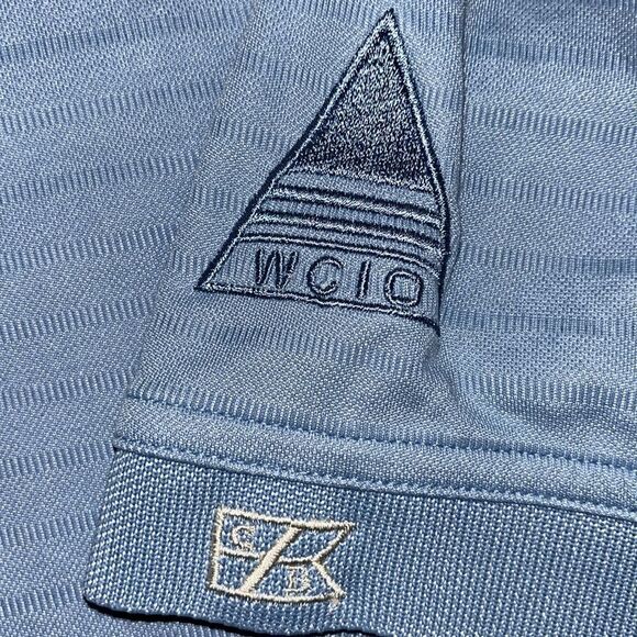 cutter & Buck Carolina blue Pinehurst Putter Boy Golf Polo  shirt L men’s worn - Picture 2 of 5